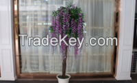 2015 Foliage plants cheap artificial wisteria trees