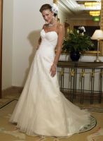 fashion satin wedding dress for bridal