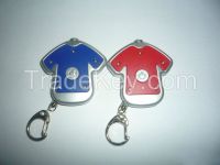 clothe shape LED keychain