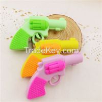 gun pencil eraser office eraser cut kid gift eraser Pencil Eraser Students Stationery