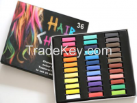 Hair Chalk Pen Dye Temporary Non-toxic 36 Colors Pastels Salon Kit HY