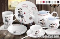 porcelain tea set...