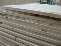 Edge glued panels in pine, beams for window and door manufaction