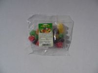 Fruit flavoured soft jelly candy : orange, lemon, kiwi, raspberry, grape