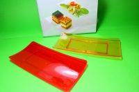 Plastic Disposable Square Cake Plate/holder