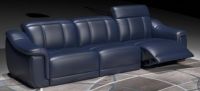 genuine leather reclining sofa