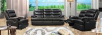 genuine leather reclining sofa set