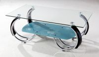 New metal glass coffee table-A068E