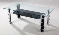 New metal glass coffee table-A049E