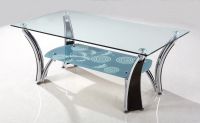 New metal glass coffee table-A101E