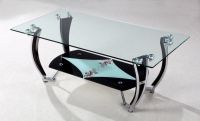 New metal glass coffee table-A081E