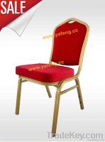 Exquisite gold aluminum Banquet chair YF312