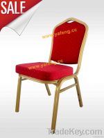 Exquisite gold aluminum Banquet chair YF312