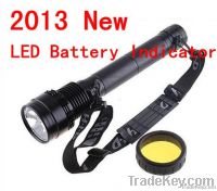 2013 New with LED Battery Indicator Super bright 85W HID flashlight