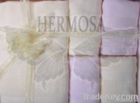 bamboo jacquard face towel set