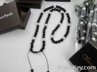 Black Agate Beads Necklace