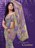 printed saree