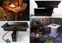 Fire pit gas table, lounge fire table, patio heaters