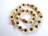 Amber teething necklace for babies