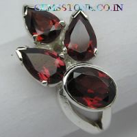 silver jewelry with semi precious stone