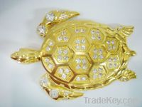 Fashion animal turtle shaped belt buckles with bling rhinestone-- 4695