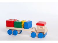 Truck with colourful blocks