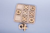 Wooden table game Tic Tac Toe