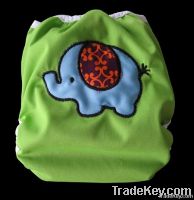 New designed PUL applique cover cloth diapers washable double snap