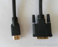 New 1M High quality hdmi to dvi cable HDMI TO DVI CABLE FOR LAPTOP PC