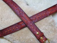 1.5 inch hand-tooled belt