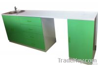 dental straight cabinet with sink MDF material