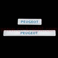 Door Sill Plates With Blue Light For Peugeot 206