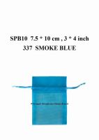 Organza Pouch  SPB10  Smoke Blue