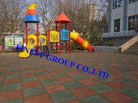 Playground rubber tile