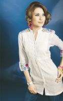 White Cotton Kurti Top