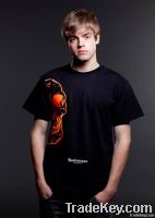 MENS BLACK SKULL T SHIRT