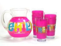 Set of 5 Tumblers With 2.5L Pitcher