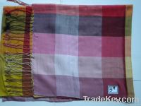 silk scarf with checker pattern