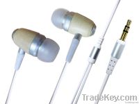 wood earphone high quality in ear earphone