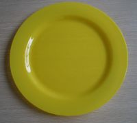 7.5" disposable plastic plate with hot stamping