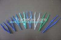 Disposable plastic sterile medical forcep