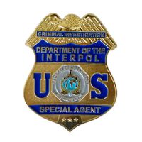 Interpol Badge, Custom Police Badge,USA POLICE BADGE