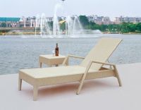 Chaise Lounge Rattan Chair Sun Bed