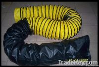 double color high-temperature air hose coated cloth duct