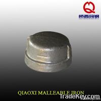 female banded galvanized malleable iron pipe fitting round cap