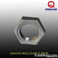 hexagon galvanized malleable cast iron pipe fitting backnut/locknut