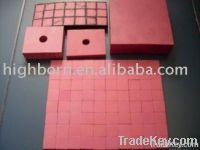 pink wear resistance ceramic lining tile and brick