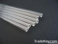 Clear quartz glass tube