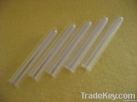 One end sealed clear quartz tube