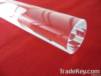 Clear fused quartz rod
